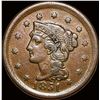 1851 Braided Hair Large Cent NEARLY UNCIRCULATED