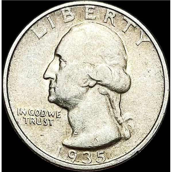 1935-D Silver Washington Quarter NEARLY UNCIRCULATED