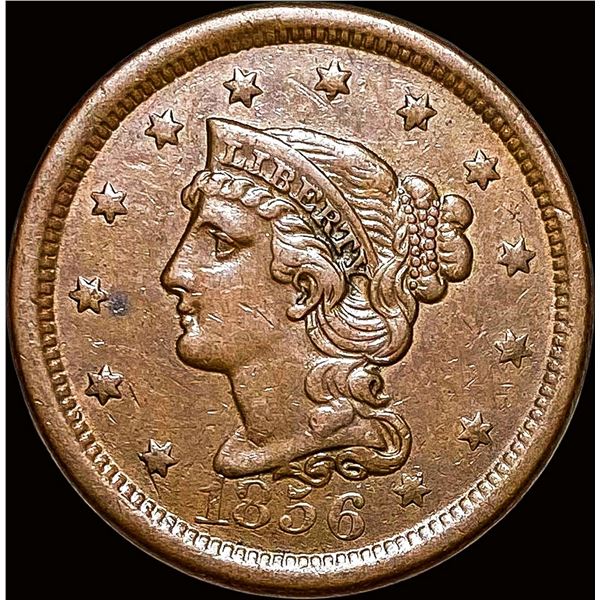 1856 Braided Hair Large Cent NEARLY UNCIRCULATED