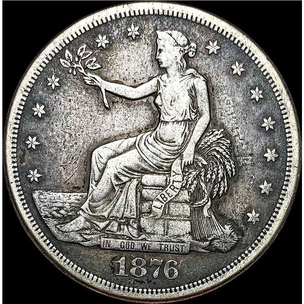 1876-S Silver Trade Dollar LIGHTLY CIRCULATED
