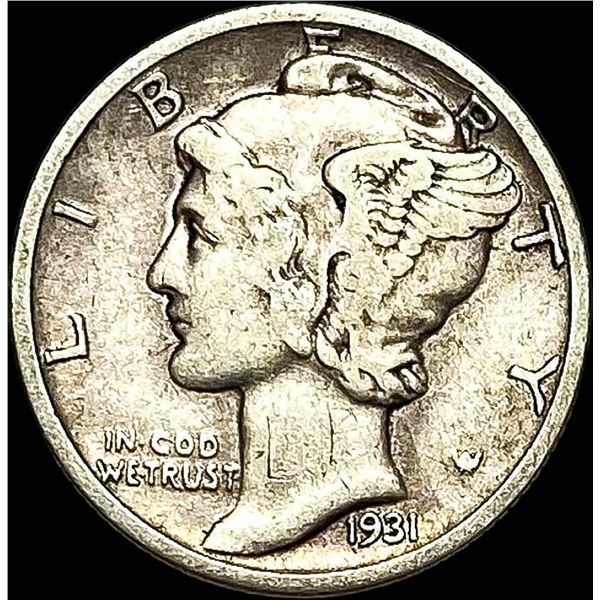1931-D Mercury Dime LIGHT CIRC