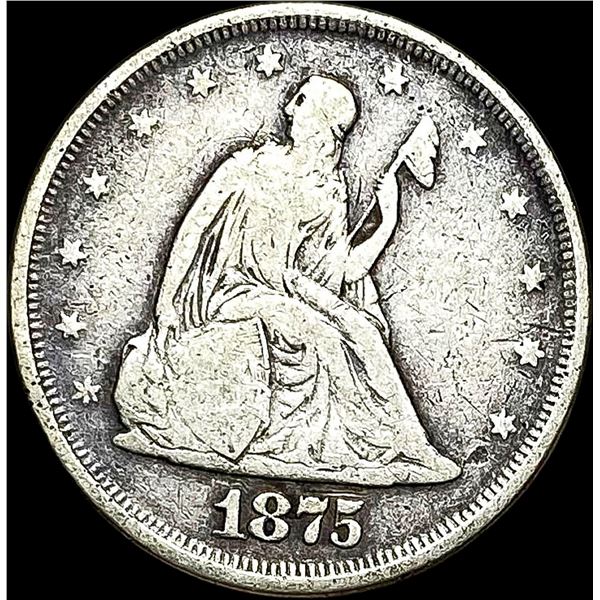 1875 Seated Liberty Twenty Cents NICELY CIRCULATED