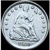 Image 1 : 1857 Seated Liberty Half Dime CHOICE AU