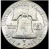 Image 2 : 1949 Silver Half Dollar Franklin UNC FBL