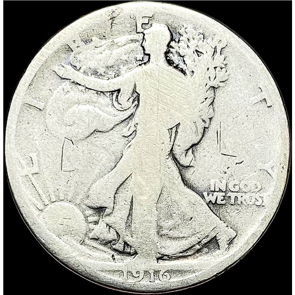 1916 Walking Liberty Half Dollar NICELY CIRCULATED