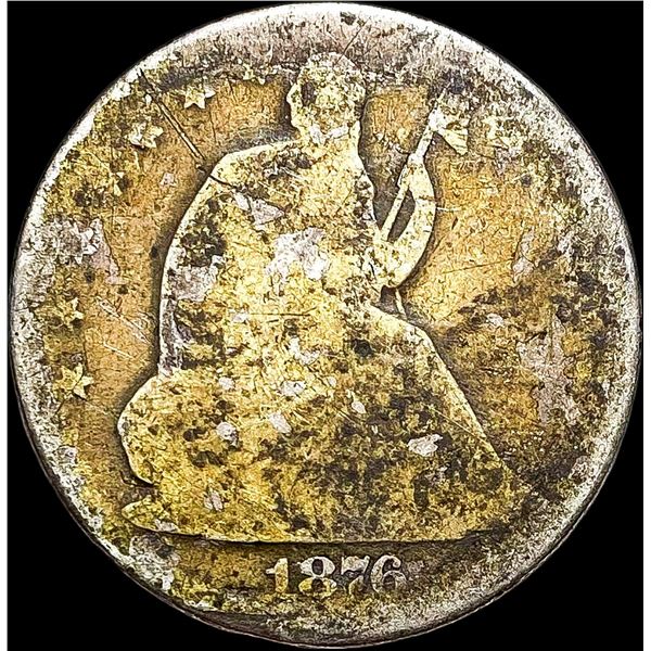 1876-CC Seated Liberty Half Dollar NICELY CIRCULATED