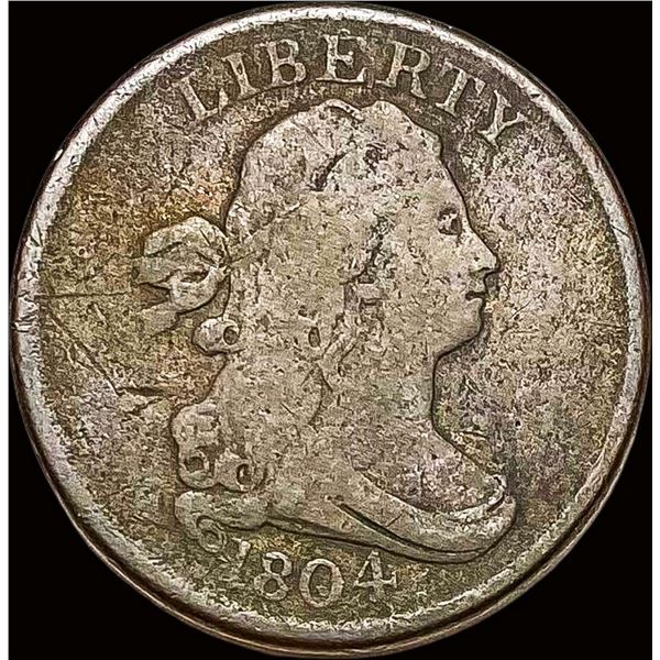 1804 Draped Bust Half Cent NICELY CIRCULATED