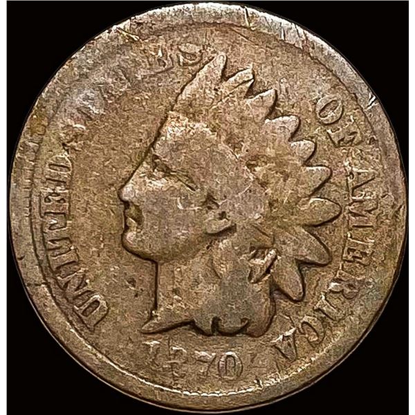 1870 Indian Head Cent NICELY CIRCULATED