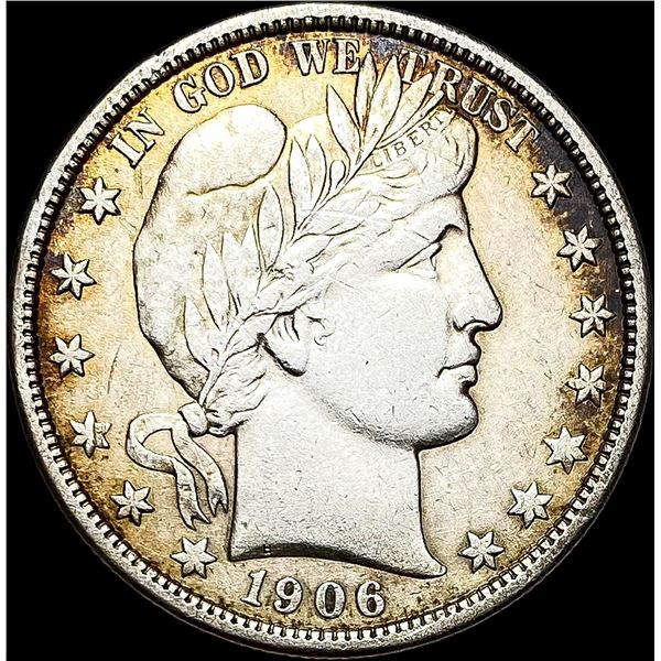 1906-D Silver Barber Half Dollar NEARLY UNCIRCULATED