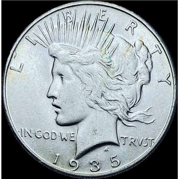 1935-S Silver Peace Dollar CHOICE AU