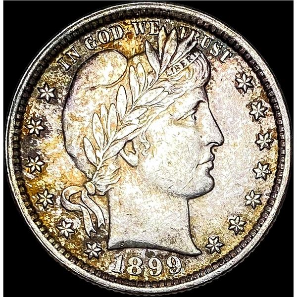 1899 Barber Silver Quarter CLOSELY UNCIRCULATED