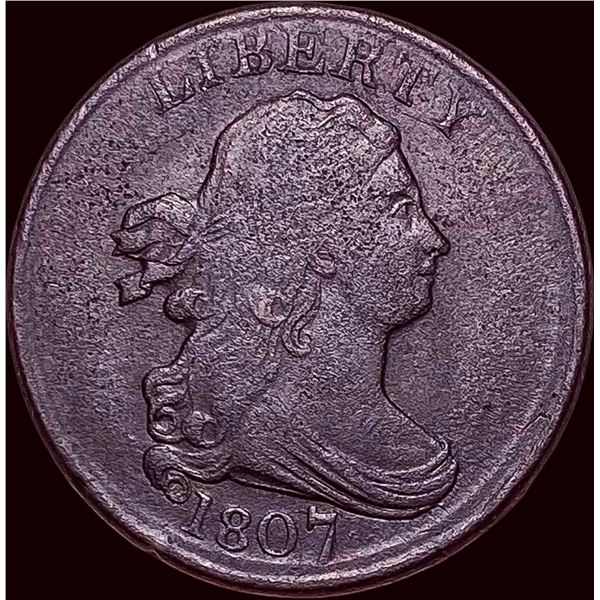 1807 Draped Bust Half Cent HIGH GRADE