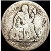 Image 1 : 1866 Seated Liberty Dime NICELY CIRCULATED