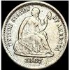 Image 1 : 1867-S Seated Liberty Half Dime CLOSELY UNCIRCULATED
