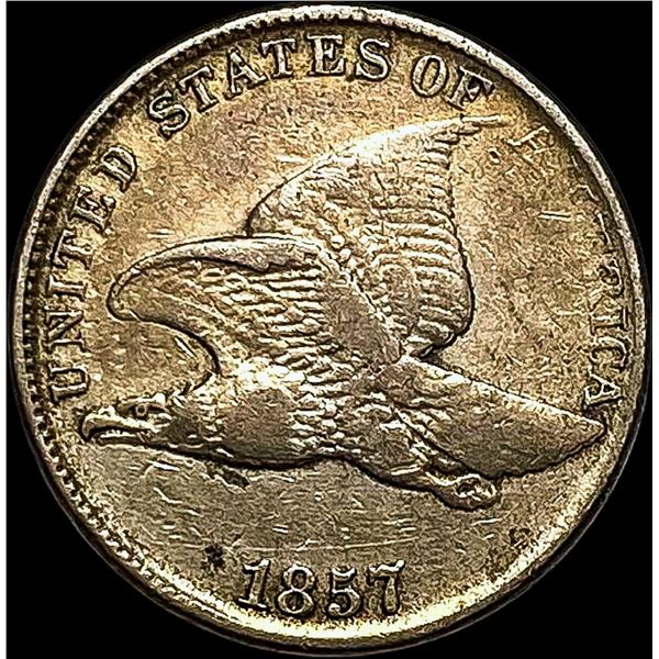 1857 Flying Eagle Cent NEARLY UNCIRCULATED