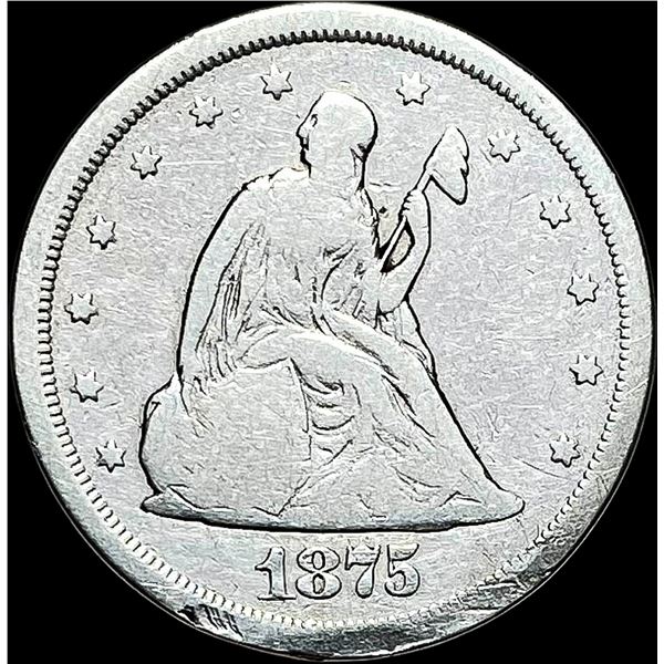 1875-S Silver Twenty Cents NICELY CIRCULATED