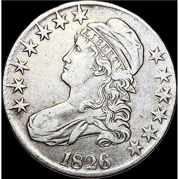 1826 Capped Bust Half Dollar NEARLY UNCIRCULATED