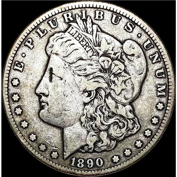 1890-CC Silver Morgan Dollar LIGHTLY CIRCULATED