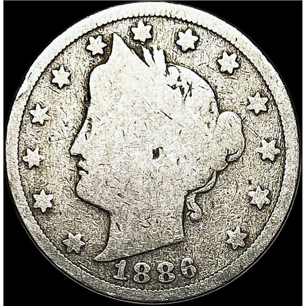 1886 Liberty Head Nickel NICELY CIRCULATED