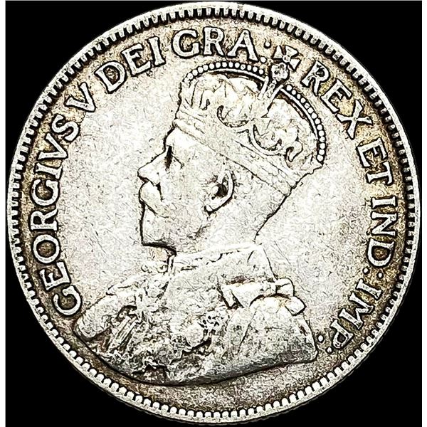1914 Canada Silver 25 Cents NEARLY UNCIRCULATED