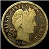 Image 1 : 1896-S Silver Barber Dime NICELY CIRCULATED