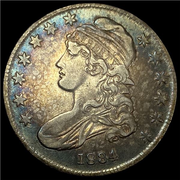 1834 Capped Bust Half Dollar NEARLY UNCIRCULATED