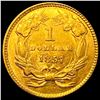 Image 2 : 1857 Gold $1 Indian Princess Head Type 3 UNCIRCULATED