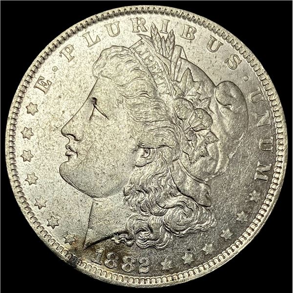 1882-O/S Strong Silver Morgan Dollar CLOSELY UNC