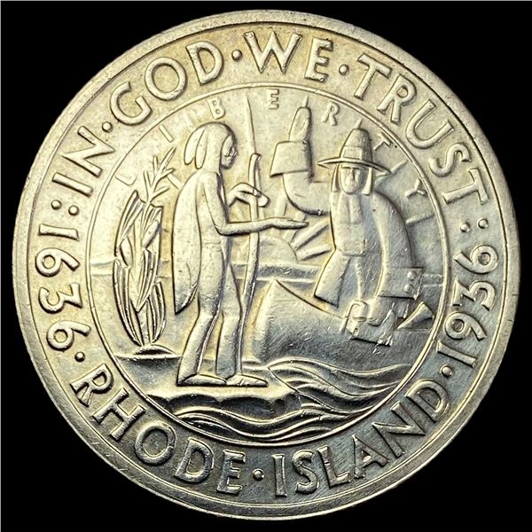 1936 Silver Rhode Island Half Dollar UNCIRCULATED