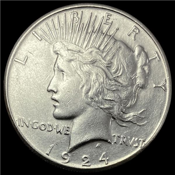 1924-S Silver Peace Dollar CLOSELY UNCIRCULATED