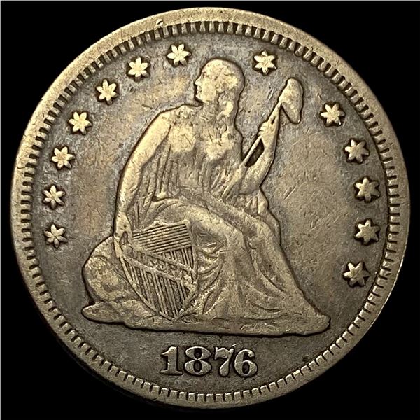 1876 Seated Liberty Quarter LIGHTLY CIRCULATED