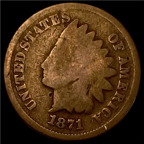 1871 Indian Head Cent NICELY CIRCULATED