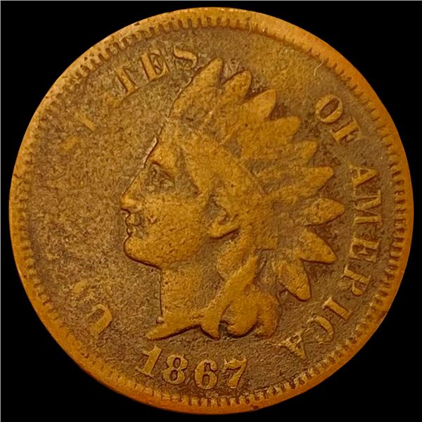 1867 Indian Head Cent NICELY CIRCULATED