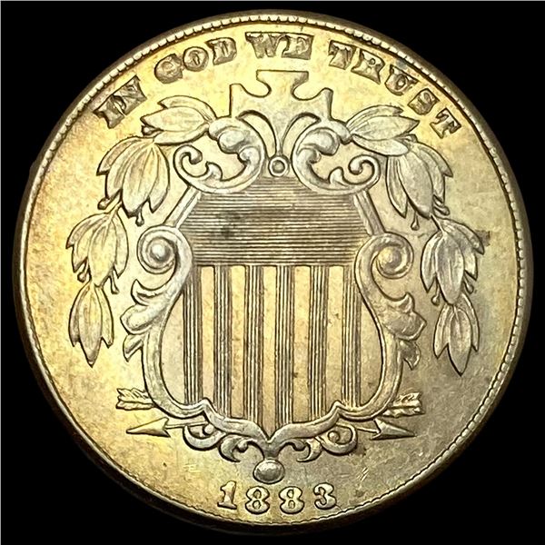 1883 Shield Nickel CHOICE AU
