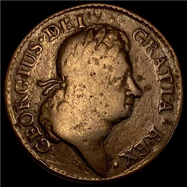1723 Wood's Hibernia Halfpenny HIGH GRADE
