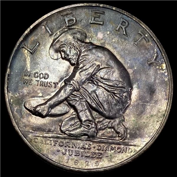 1925 Silver California Jubilee Half Dollar UNCIRCULATED