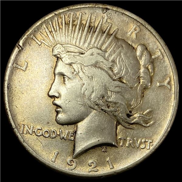 1921 Silver Peace Dollar NEARLY UNCIRCULATED