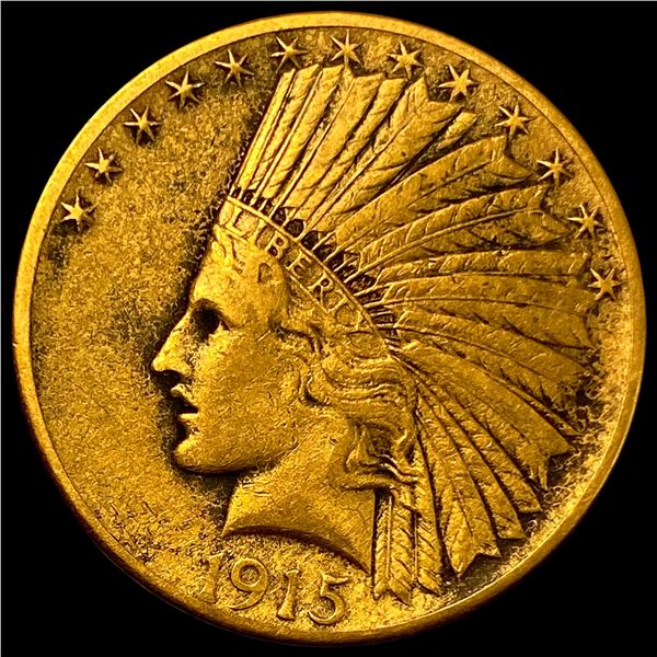 1915 Indian Head $10 Gold Eagle NEARLY UNCIRCULATED