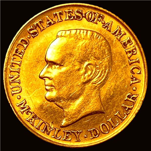 1916 Gold $1 McKinley CLOSELY UNCIRCULATED