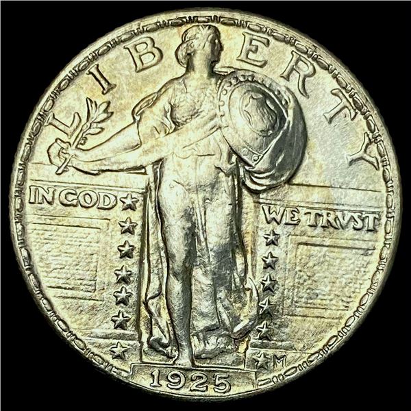 1925 Standing Liberty Silver Quarter CHOICE AU