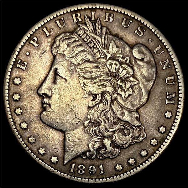 1891-CC Silver Morgan Dollar NEARLY UNCIRCULATED