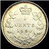 Image 2 : 1880-H Canada Silver 5 Cents CLOSELY UNCIRCULATED