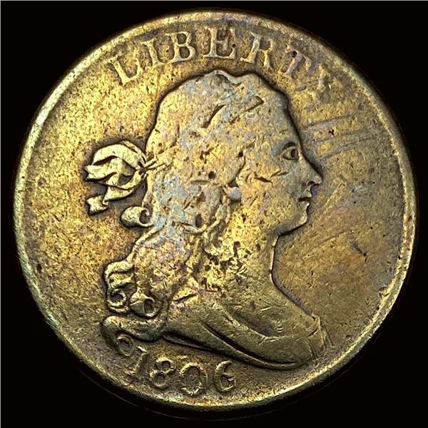 1806 Draped Bust Half Cent LIGHTLY CIRCULATED