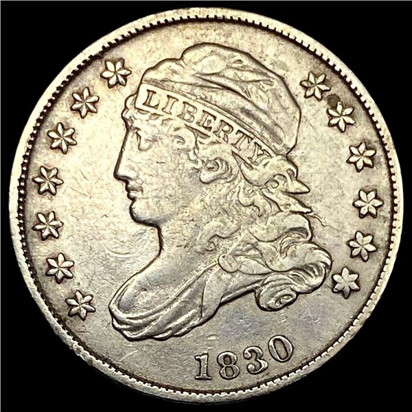 1830 Capped Bust Silver Dime NEARLY UNCIRCULATED