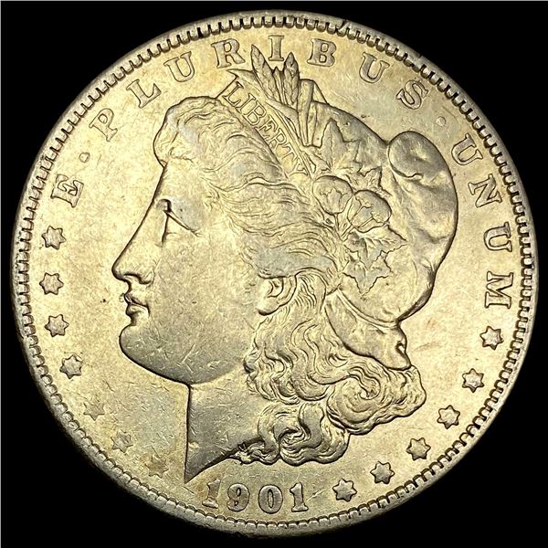 1901 Silver Morgan Dollar NEARLY UNCIRCULATED