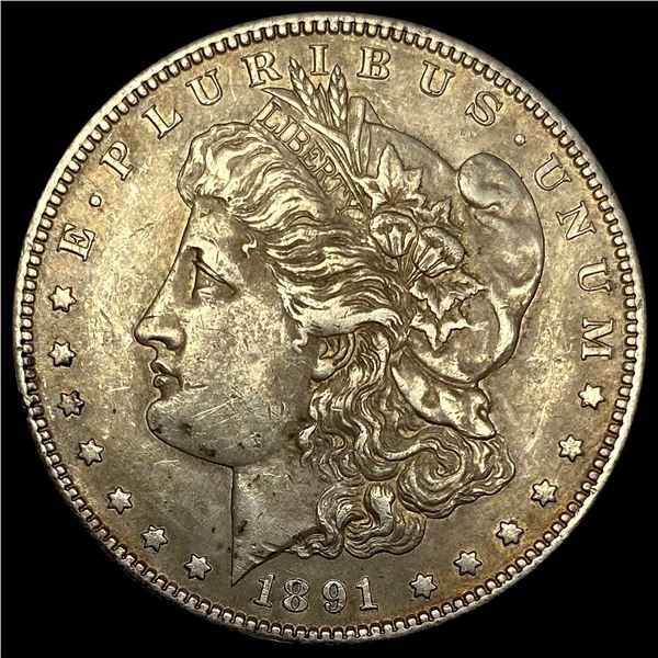 1891-S Silver Morgan Dollar NEARLY UNCIRCULATED