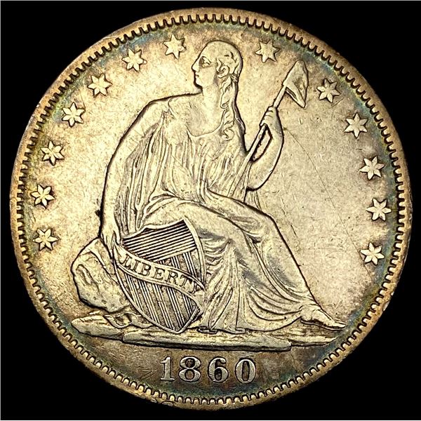 1860-O Seated Liberty Half Dollar NEARLY UNCIRCULATED