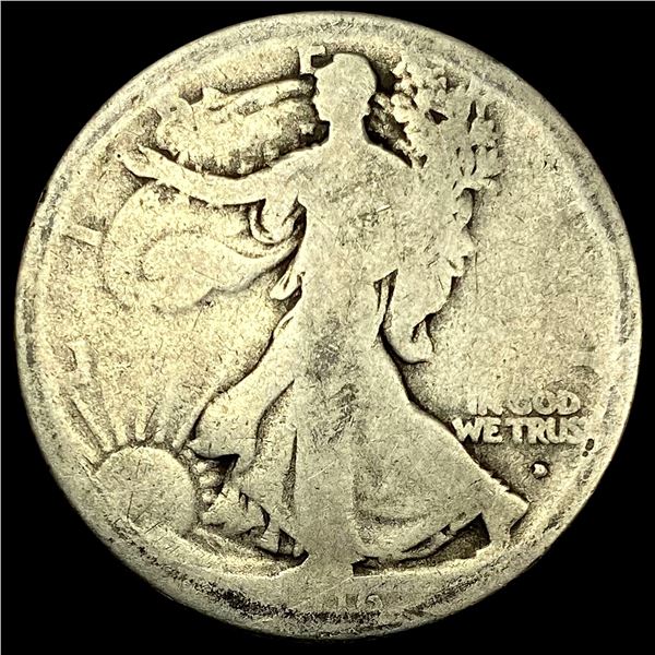 1916-D Silver Walking Liberty Half Dollar NICELY CIRCULATED