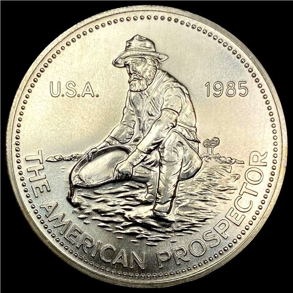 1985 1oz Silver Engelhard American Prospector UNCIRCULATED