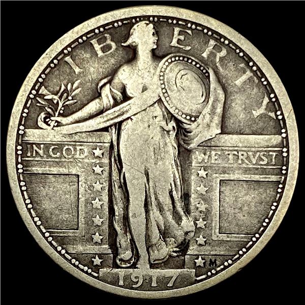 1917 Type 1 Standing Liberty Quarter NICELY CIRCULATED